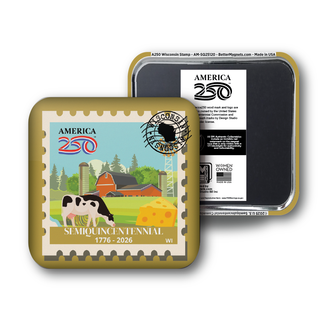 America250™ Wisconsin Stamp | Officially Licensed America250™