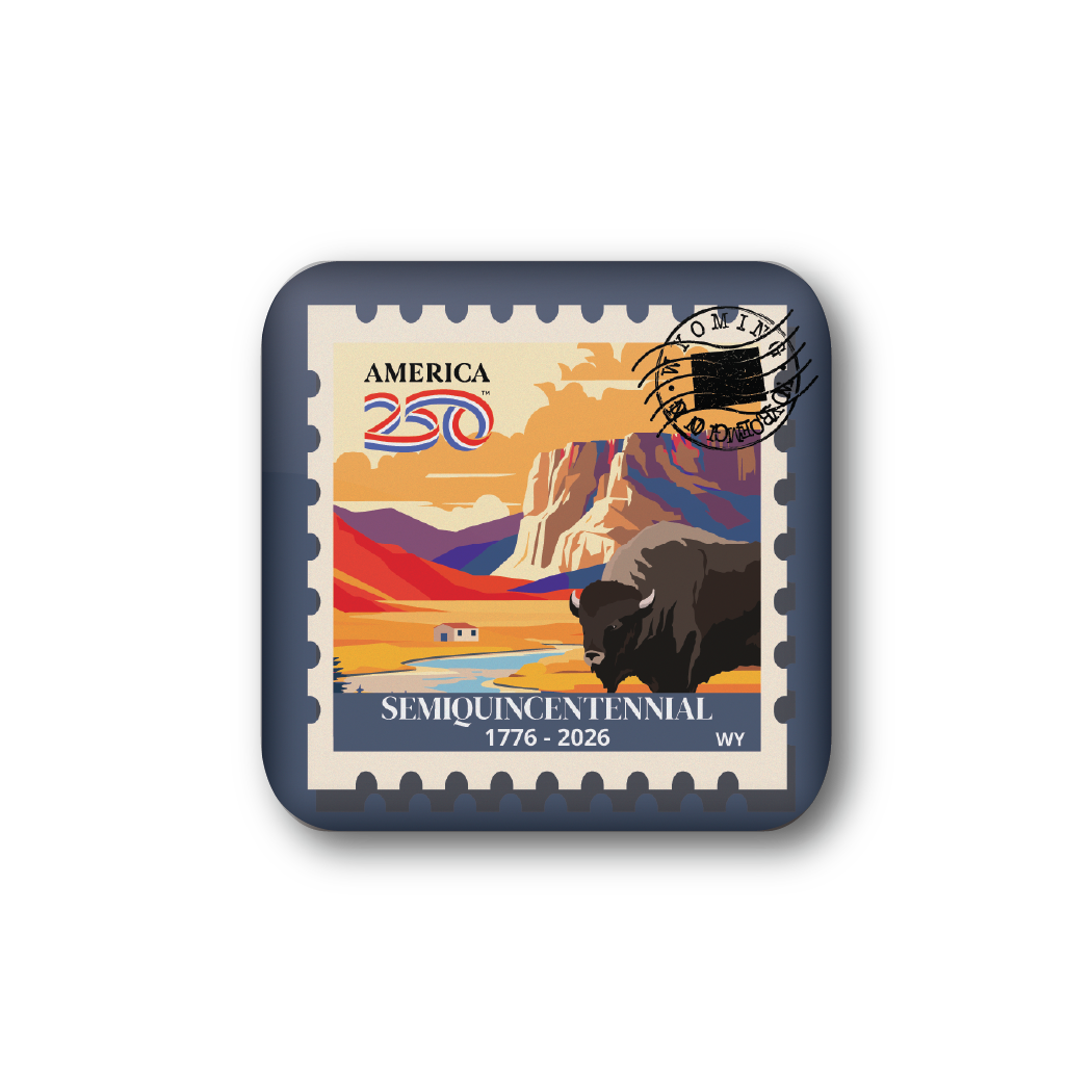 America250™ Wyoming Stamp | Officially Licensed America250™