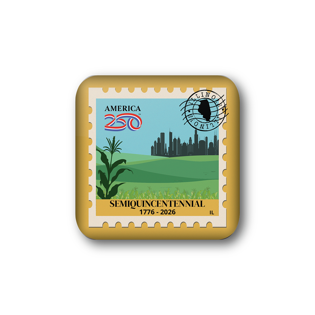 America250™ Illinois Stamp | Officially Licensed America250™