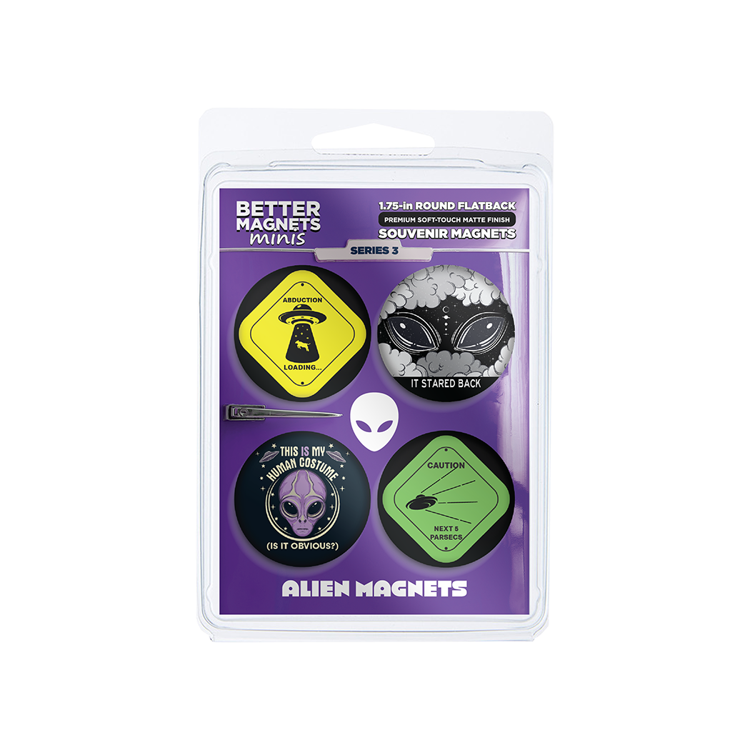 Alien Magnets Series 3  | 4-Pack