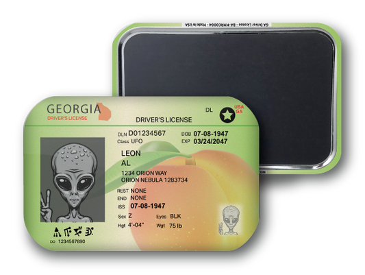 Georgia Mini Alien Driver License