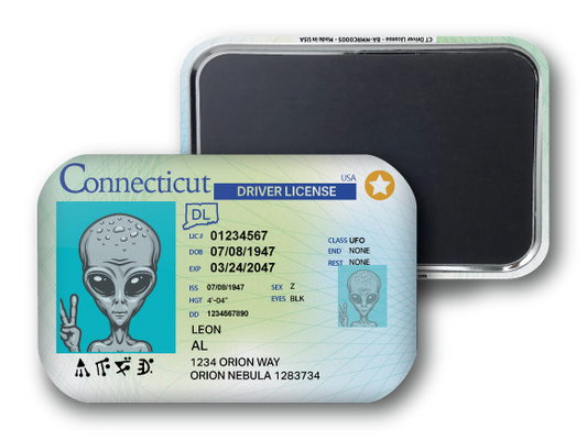 Connecticut Mini Alien Driver License