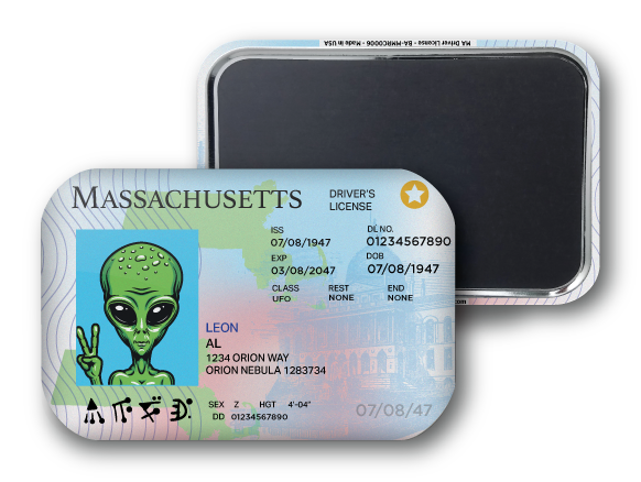Massachusetts Mini Alien Driver License