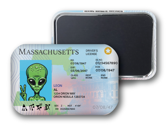 Massachusetts Mini Alien Driver License