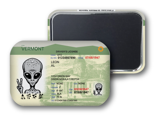 Vermont Mini Alien Driver License
