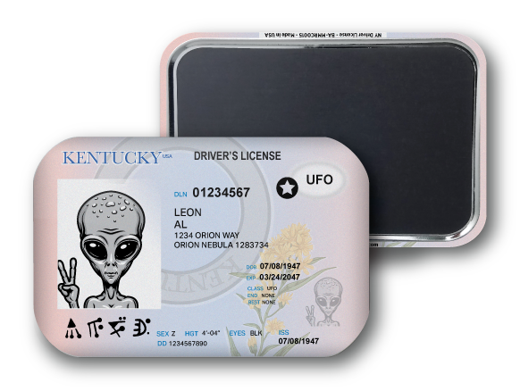 Kentucky Mini Alien Driver License