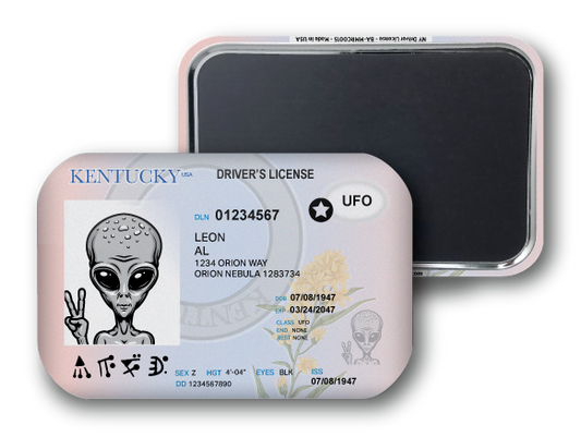 Kentucky Mini Alien Driver License