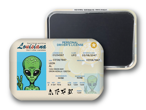 Louisiana Mini Alien Driver License