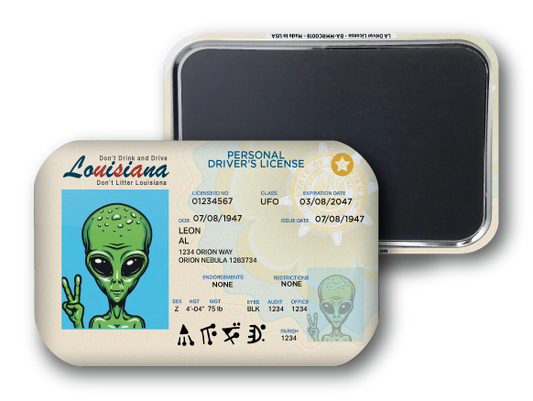 Louisiana Mini Alien Driver License