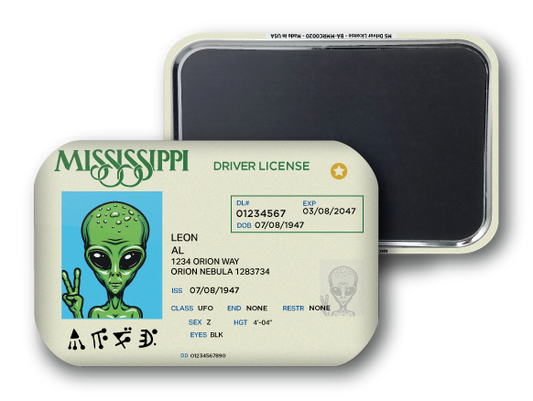 Mississippi Mini Alien Driver License