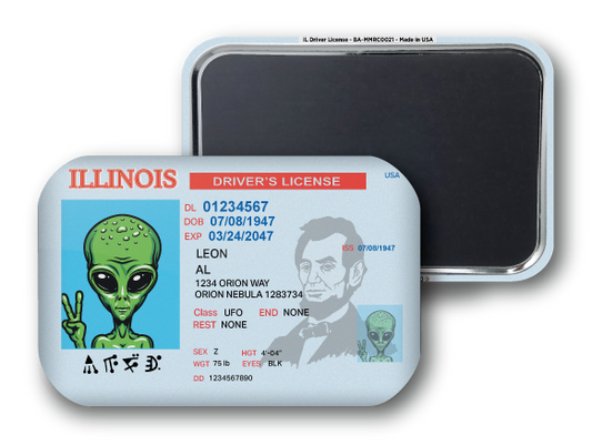 Illinois Mini Alien Driver License