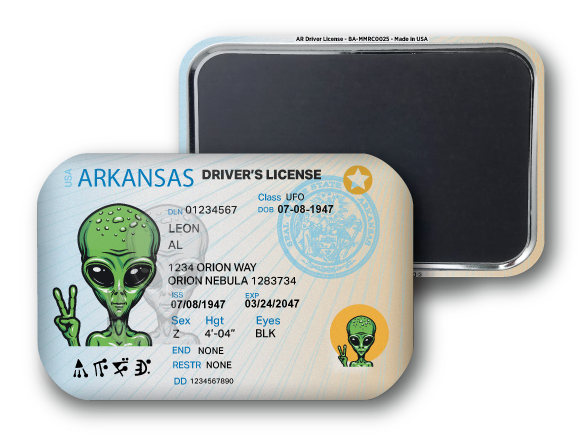 Arkansas Mini Alien Driver License