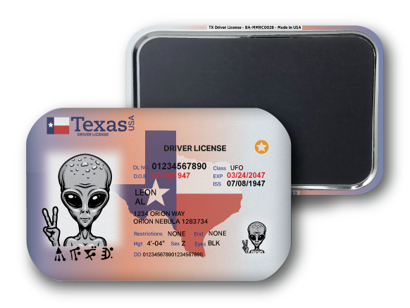 Texas Mini Alien Driver License