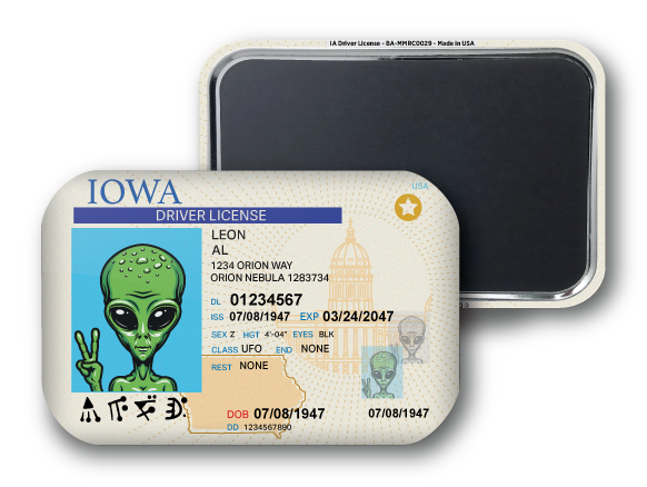 Iowa Mini Alien Driver License