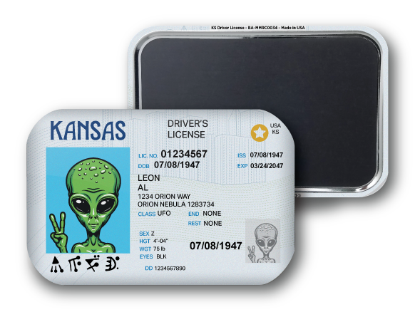 Kansas Mini Alien Driver License
