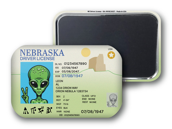 Nebraska Mini Alien Driver License