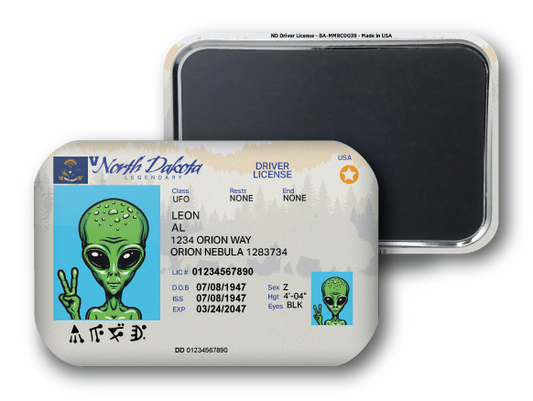 North Dakota Mini Alien Driver License