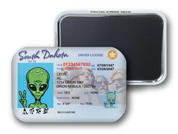 South Dakota Mini Alien Driver License