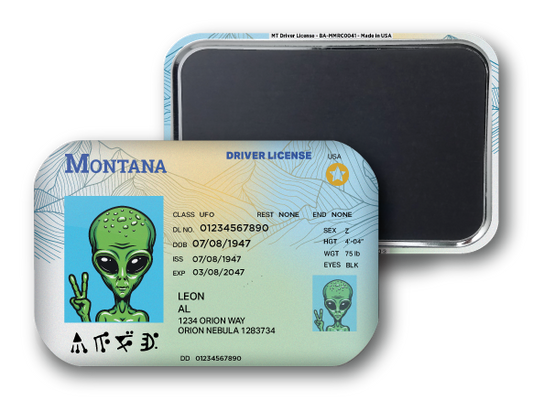Montana Mini Alien Driver License