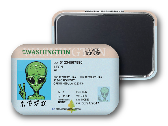 Washington Mini Alien Driver License