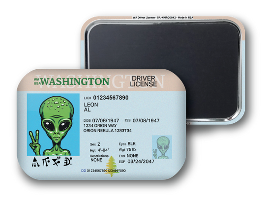 Washington Mini Alien Driver License