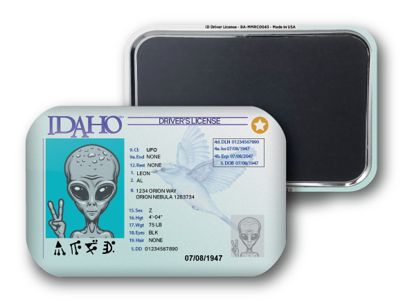 Idaho Mini Alien Driver License