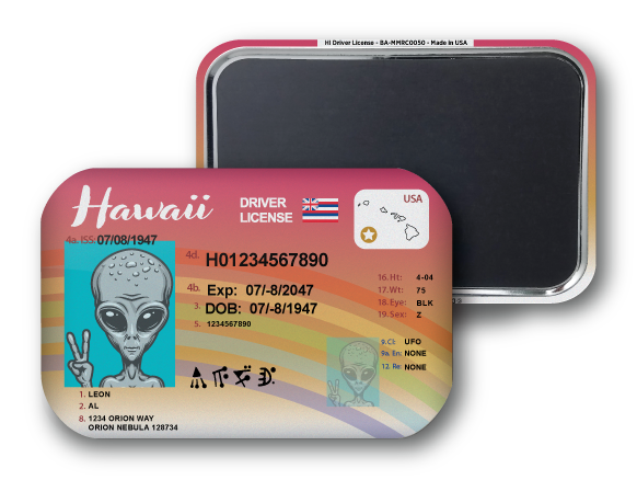 Hawaii Mini Alien Driver License