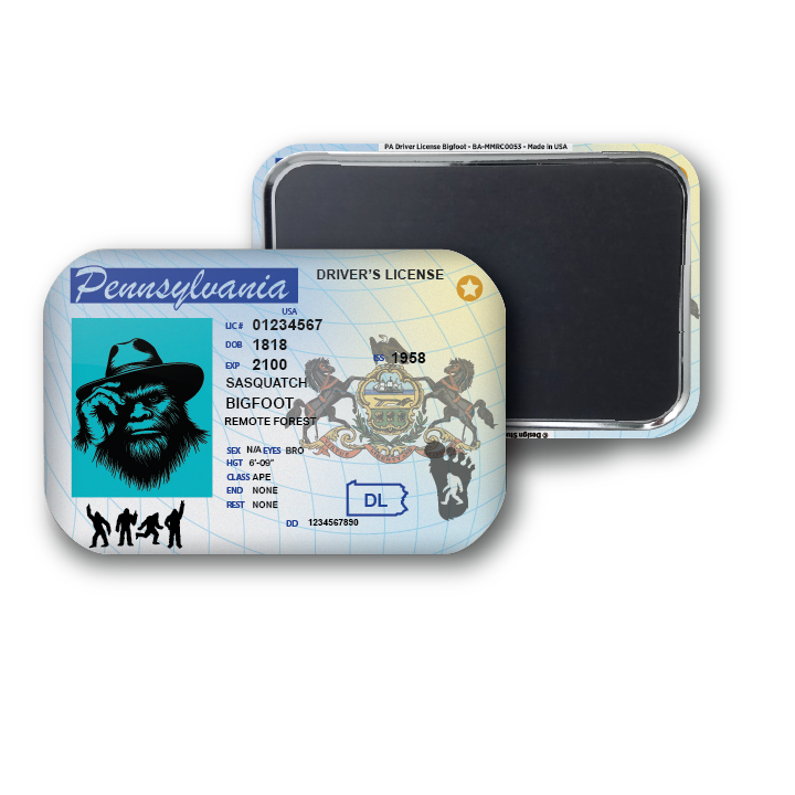 Pennsylvania Mini Bigfoot Driver License