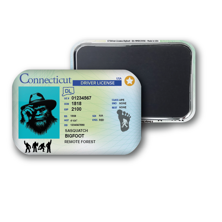 Connecticut Mini Bigfoot Driver License