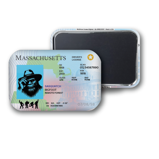 Massachusetts Mini Bigfoot Driver License