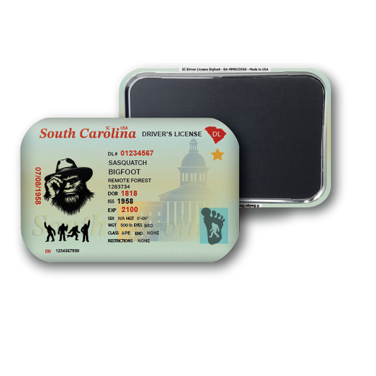South Carolina Mini Bigfoot Driver License