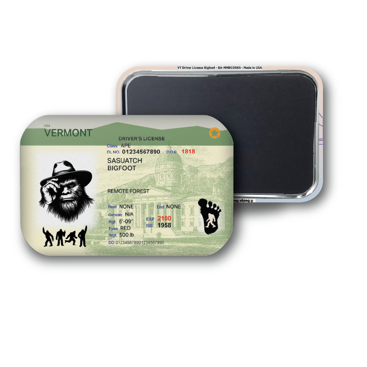 Vermont Mini Bigfoot Driver License