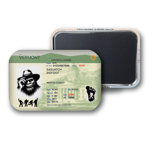 Vermont Mini Bigfoot Driver License