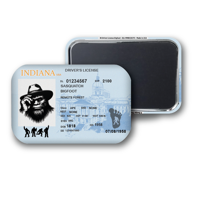 Indiana Mini Bigfoot Driver License
