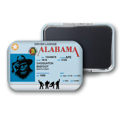 Alabama Bigfoot Drivers License