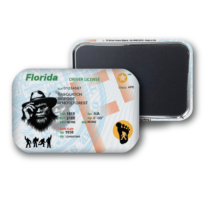 Florida Mini Bigfoot Driver License
