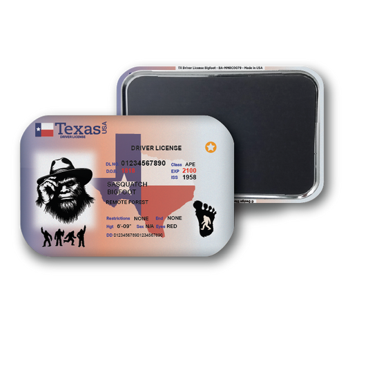 Texas Mini Bigfoot Driver License