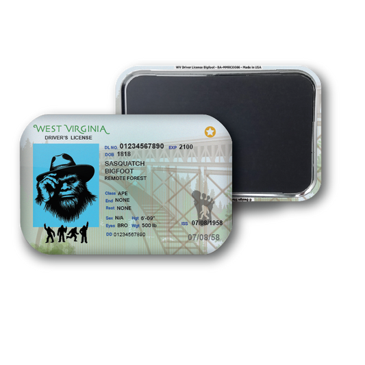 West Virginia Mini Bigfoot Driver License