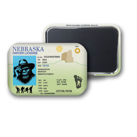 Nebraska Mini Bigfoot Driver License