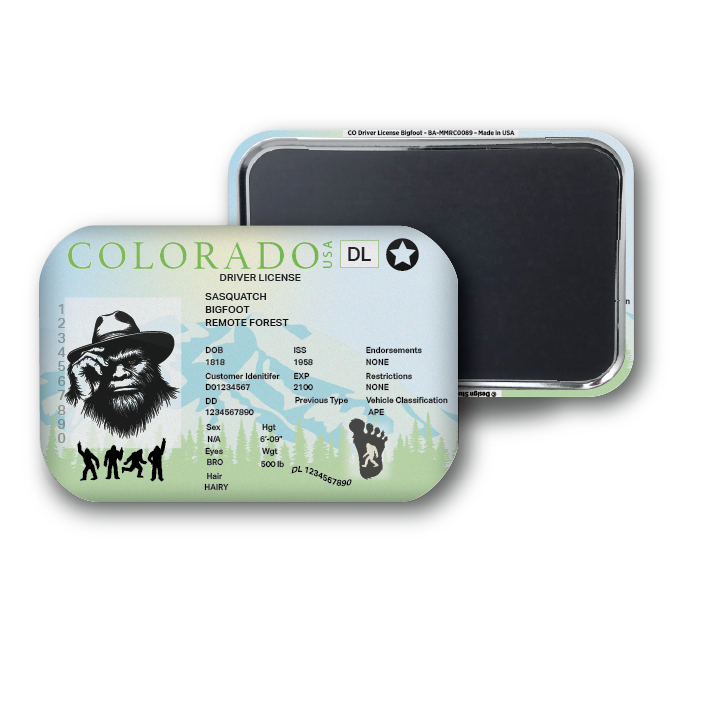 Colorado Mini Bigfoot Driver License