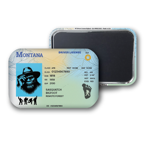 Montana Mini Bigfoot Driver License
