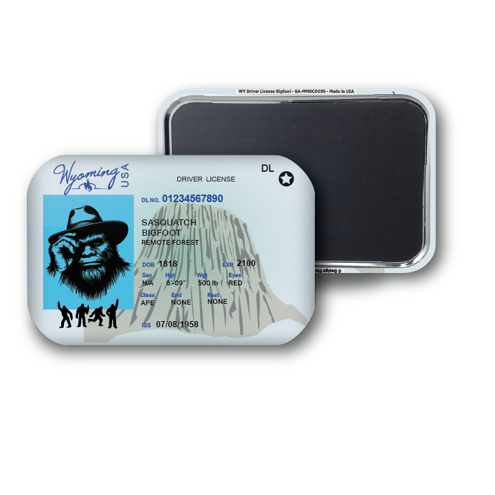 Wyoming Mini Bigfoot Driver License