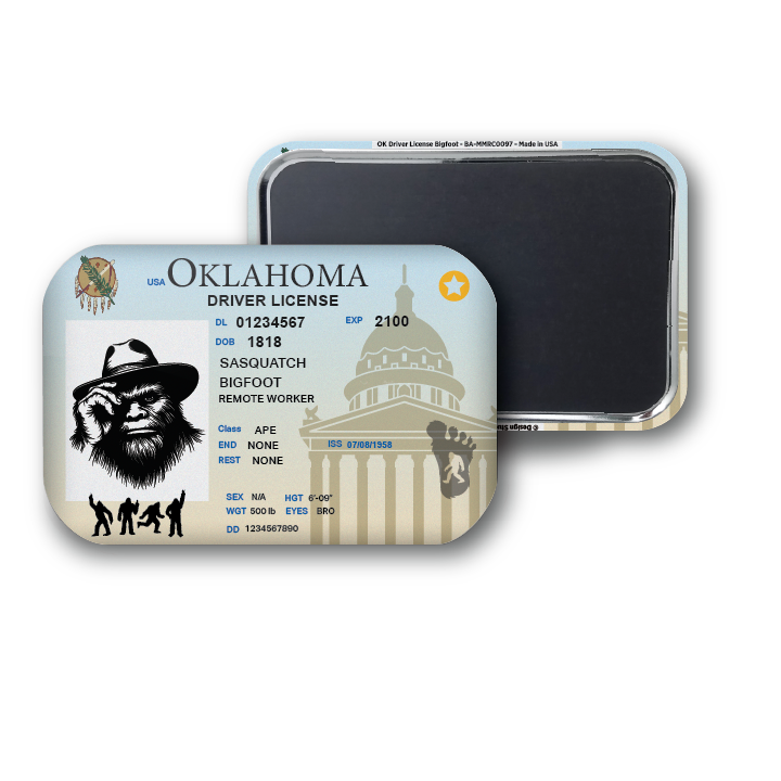 Oklahoma Mini Bigfoot Driver License