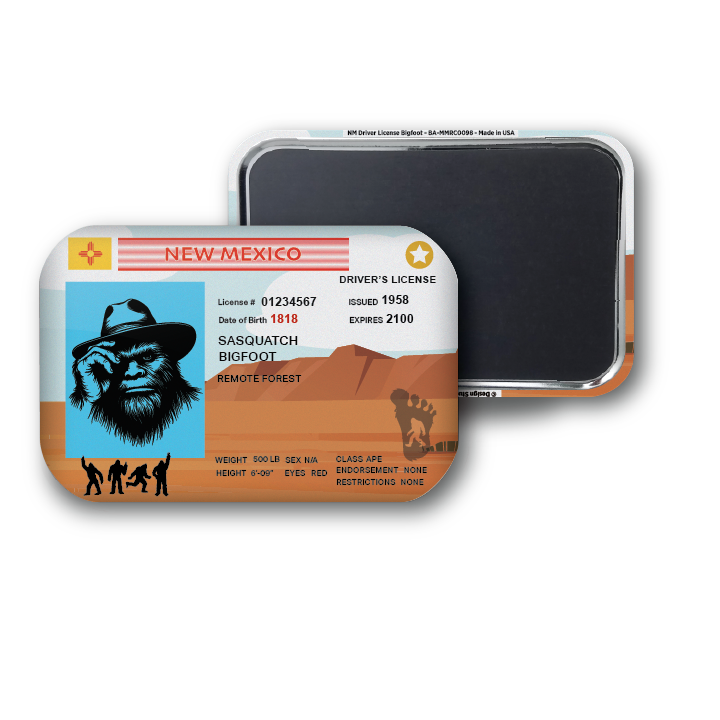 New Mexico Mini Bigfoot Driver License
