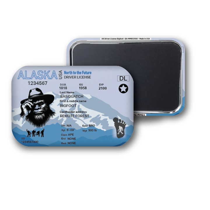 Alaska Mini Bigfoot Driver License