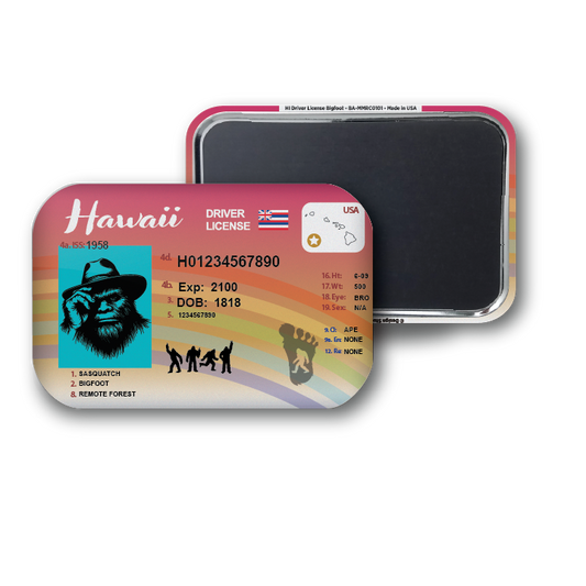 Hawaii Mini Bigfoot Driver License