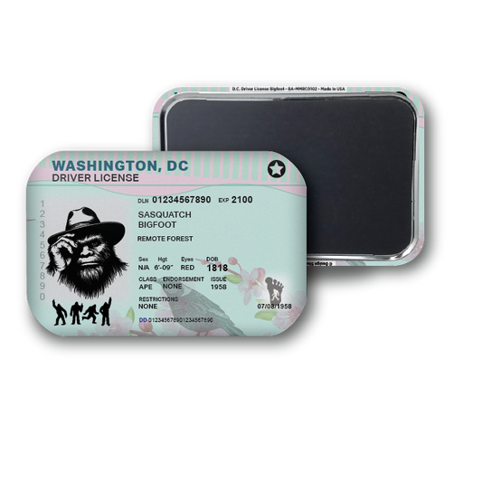 Washington D.C. Mini Bigfoot Driver License