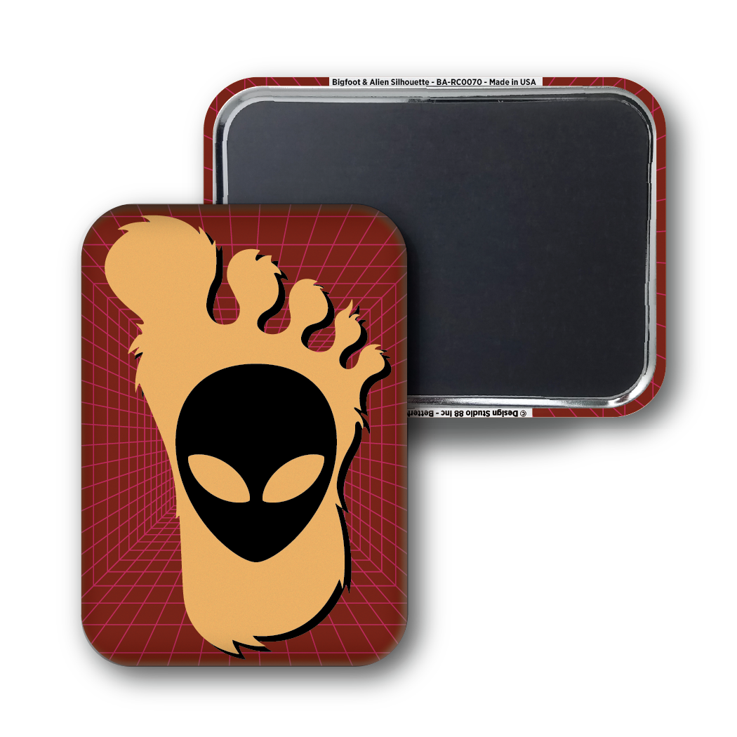 Bigfoot & Alien Silhouette