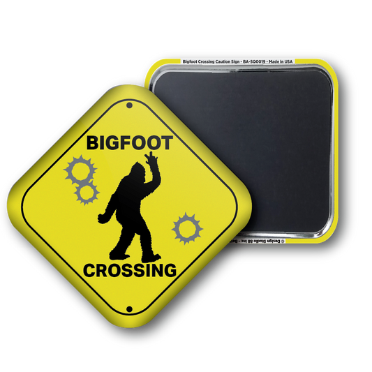 Bigfoot Caution Sign