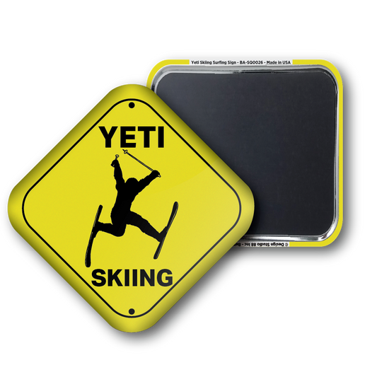 Yeti Skiing Sign
